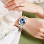 OLEVS Womens Watch Fashion Dress Diamond Female Watches for Ladies Analog Quartz Stainless Steel Waterproof Luminous Day Date Two Tone Wristwatch - Image 2